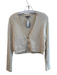 J Crew Size XS Cream Poliamide Blend Knit V Neck Long Sleeve Sweater Cream / XS