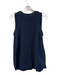 Cotton by Autumn Cashmere Size XS Navy Cotton Speckled Round Neck Sleeveless Top Navy / XS