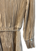 Vince Size XS Light Tan Polyester Button Down Acordian Pleated Collar Dress Light Tan / XS
