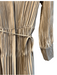 Vince Size XS Light Tan Polyester Button Down Acordian Pleated Collar Dress Light Tan / XS