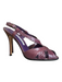 Manolo Blahnik Shoe Size 36.5 Purple Snake Skin Peep Toe High Heel Shoes Purple / 36.5