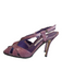 Manolo Blahnik Shoe Size 36.5 Purple Snake Skin Peep Toe High Heel Shoes Purple / 36.5