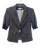 Veronica Beard Size 0 Midnight Navy Linen Blend 1 Button Half Sleeve Blazer Midnight Navy / 0