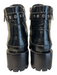 3.1 Phillip Lim Shoe Size 36.5 Black Leather Lace Up Side Zip Lug Sole Booties Black / 36.5
