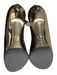 Dolce & Gabbana Shoe Size 35.5 Metallic Silver Leather Stiletto Peep Toe Shoes Metallic Silver / 35.5