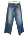 AG Size 26 Light Denim Cotton Blend Wide Leg Cropped Mid Rise Zip Fly Jeans Light Denim / 26