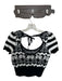 Maeve Size XS Black & White Viscose Blend Flowers Cherries Tie Back Top Black & White / XS
