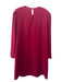 Lafayette 148 Size M Magenta Acetate & Polyester Keyhole Pleated Shoulder Dress Magenta / M