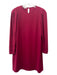 Lafayette 148 Size M Magenta Acetate & Polyester Keyhole Pleated Shoulder Dress Magenta / M