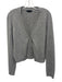 Alice + Olivia Light Gray Cashmere Button Down Long Sleeve Cardigan Light Gray