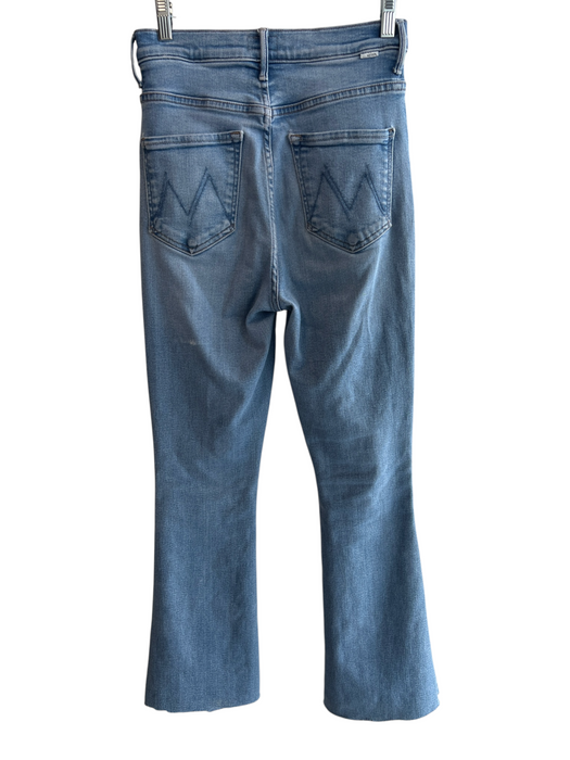 Mother Size 27 Light Wash Cotton Blend High Rise Zip Fly 5 Pocket Flare Jeans Light Wash / 27