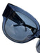 Christian Dior Navy Blue & White Acetate Logo Square Sunglasses Navy Blue & White