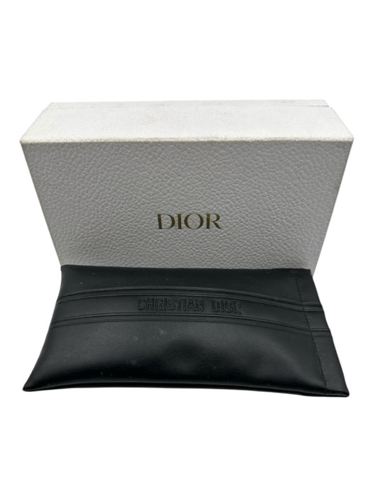 Christian Dior Navy Blue & White Acetate Logo Square Sunglasses Navy Blue & White