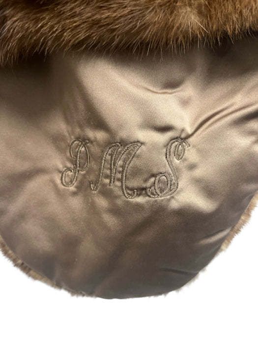Gus Mayer Brown Mink Fur Shawl Stole Fur Brown / One Size