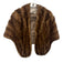 Gus Mayer Brown Mink Fur Shawl Stole Fur Brown / One Size