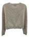 Aqua Cashmere Size S Oatmeal Beige Cashmere Round Neck Button Front Sweater Oatmeal Beige / S