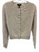 Aqua Cashmere Size S Oatmeal Beige Cashmere Round Neck Button Front Sweater Oatmeal Beige / S