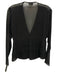 The Kooples Size S Black Polysatin Blend Semi Sheer Pleated Tiered Top Black / S