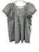 The Great Size 2 / M Blue, White, Black Cotton Floral Button Front Top Blue, White, Black / 2 / M