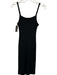 Cotton Citizen Size S Black Cotton & Spandex Sleeveless Rib Knit Zip Up Dress Black / S