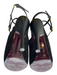 Gucci Shoe Size 36 Black Suede Peep Toe Open Heel Double Ankle Strap Shoes Black / 36