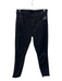 Mother Size 29 Black Cotton Blend Mid Rise 5 Pocket Zip Fly Side Detail Jeans Black / 29
