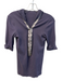 Brunello Cucinelli Size Large Dark Mauve Silk & Cotton Hood Half Zip Top Dark Mauve / Large