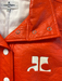 Courreges Size 42 Orange Cotton & Polyurethane Snap Closure Collar Jacket Orange / 42