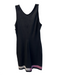 Versace Jeans Couture Size Large Black, White & Pink Poly Blend Sleeveless Dress Black, White & Pink / Large