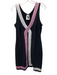 Versace Jeans Couture Size Large Black, White & Pink Poly Blend Sleeveless Dress Black, White & Pink / Large