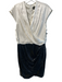 Alexia Admor Size Medium White & Black Silk Sequins Sleeveless Back Zip Dress White & Black / Medium