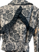 Lamb Boudoir Size 4 Tan & black Cotton floral print Ruffle Hem Front Button Coat Tan & black / 4