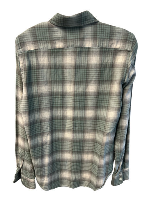 Ralph Lauren Size Medium Green & Cream Cotton Plaid Long Sleeve Button Down Top Green & Cream / Medium