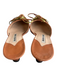 Manolo Blahnik Shoe Size 36.5 Light Brown Leather Pointed Toe Kitten Heel Shoes Light Brown / 36.5