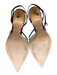 Alain Tondowski Shoe Size 36.5 White & Black Leather Pointed Toe Mid Heel Shoes White & Black / 36.5