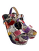 Alexandra Birman Shoe Size 37.5 Multi Snake Skin Open Toe & Heel Sandal Shoes Multi / 37.5