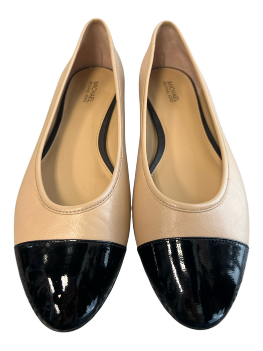 Michael Michael Kors Shoe Size 8 Tan & black Leather Almond Toe Flat Shoes Tan & black / 8