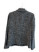 Jones New York Size 4 Gray Wool Blend Zip Front Shoulder Pads Long Sleeve Jacket Gray / 4