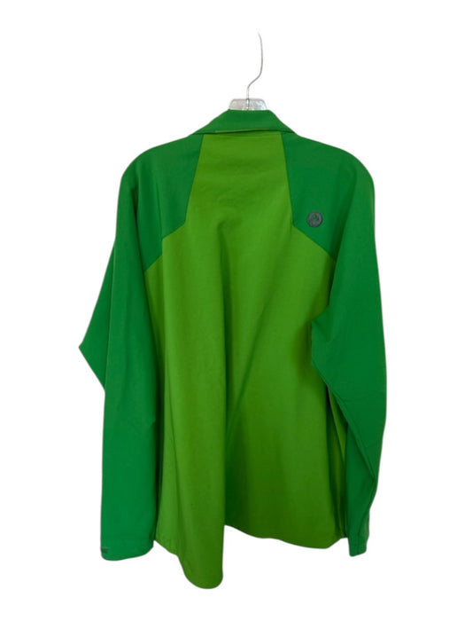Marmot Size XXL Kermit Green Polyester Embossed Long Sleeve Velcro Men's Jacket Kermit Green / XXL