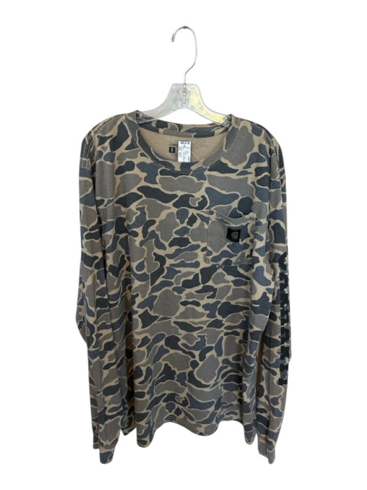 Carhartt Size XLT Multi Cotton Camo Pocket Logo Men's Shirt Multi / XLT