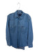 Wrangler Size M Blue Cotton Denim Snap Up Snap Men's Shirt Blue / M
