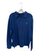 Polo Size L Blue Cotton logo Long Sleeve Leather Detail Men's Sweater Blue / L