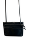 Fossil Black Leather Silver Hardware Envelope Flap Magnetic Close Crossbody Bag Black / S