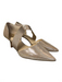 Alex Marie Shoe Size 8.5 Beige Manmade Material Pointed Toe Shimmer Detail Heels Beige / 8.5
