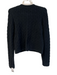 J.Crew Size XS Black Cotton Round Neck Button Down Long Sleeve Sweater Black / XS