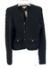 J.Crew Size XS Black Cotton Round Neck Button Down Long Sleeve Sweater Black / XS