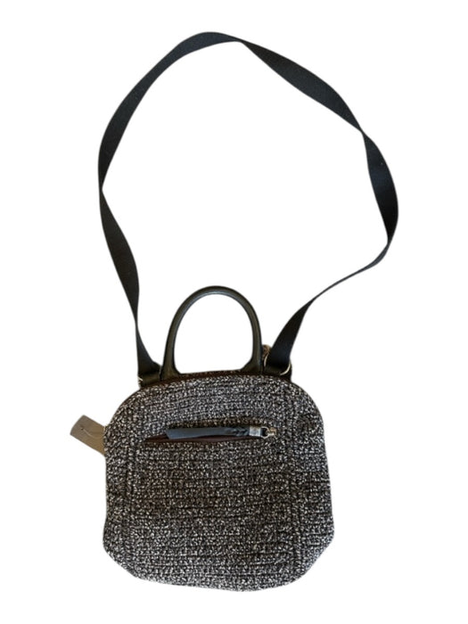 The Sak Dark Grey Canvas Braided Front Zip Zip Close Strap Backpack Dark Grey