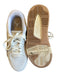 Nike Air Jordan Shoe Size 8.5 Cream & White Leather & Suede Athletic Sneakers Cream & White / 8.5