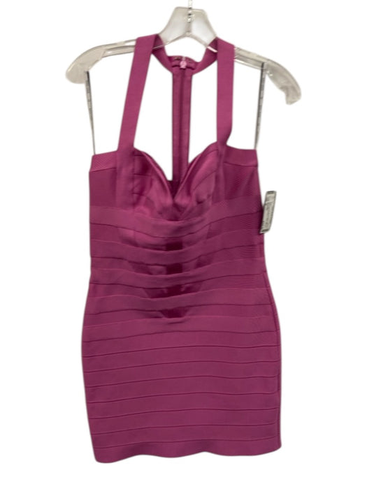 Herve Leger Size M Fuchsia Pink No Fabric Tag Sleeveless Bandage T Back Dress Fuchsia Pink / M