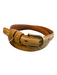Coach Tan Leather Brass Buckle Thin Belts Tan / 28